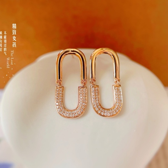 14k Gold 0.24 Ct Natural H Diamond Earrings