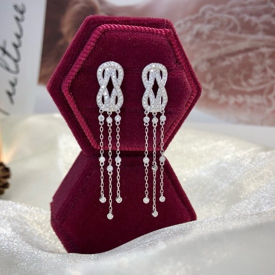 14k Gold 0.56 Ct Natural H Diamond Earrings