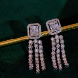 14k Gold 1.16 Ct Natural H Diamond Earrings