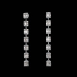 14k Gold 1.28 Ct Natural H Diamond Earrings
