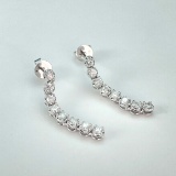 14k Gold 0.50 Ct Natural H Diamond Earrings