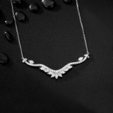14k Gold 0.92 Ct Natural H Diamond Necklace