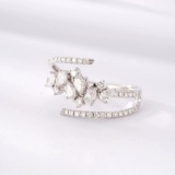 14k Gold 0.78 Ct Natural H Diamond Ring