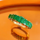 14k Gold 1.45 Ct Natural Emerald Ring
