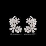 14k Gold 0.60 Ct Natural H Diamond Earrings