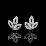 14k Gold 0.30 Ct Natural H Diamond Earrings
