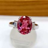 14k Gold 2.71 Ctw Natural Tourmaline & Diamond Ring