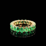 14k Gold 4.59 Ct Natural Emerald Ring