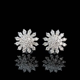 14k Gold 1.00 Ct Natural H Diamond Earrings