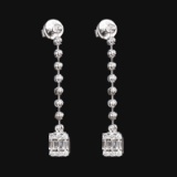 14k Gold 0.20 Ct Natural H Diamond Earrings