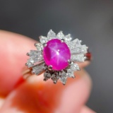 14k Gold 1.79 Ctw Natural Ruby & Diamond Ring