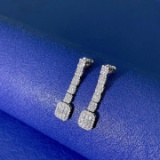14k Gold 1.56 Ct Natural H Diamond Earrings
