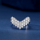 14k Gold 0.97 Ct Natural H Diamond Ring