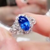 14k Gold 2.80 Ctw Natural Sapphire & Diamond Ring