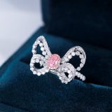 14k Gold 1.35 Ctw Natural Pink Diamond & Diamond Ring/pendant