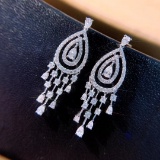 14k Gold 1.6 Ct Natural H Diamond Earrings