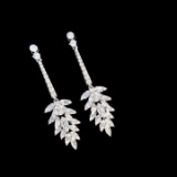 14k Gold 1 Ct Natural H Diamond Earrings