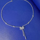 14k Gold 5.60 Ctw Natural H Diamond Necklace