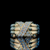 14k Gold 0.3 Ct Natural H Diamond Ring