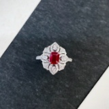14k Gold 1.81 Ctw Natural Ruby & Diamond Ring/pendant
