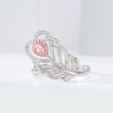 14k Gold 0.33 Ctw Natural Pink Diamond & Diamond Ring