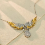 14k Gold 1.0 Ct Natural H Diamond Necklace