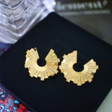 14k Gold 0.6 Ct Natural H Diamond Earrings