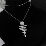 14k Gold 0.55 Ct Natural H Diamond Necklace