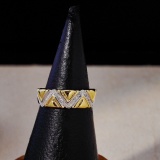 14k Gold 0.16 Ct Natural H Diamond Ring
