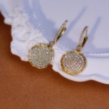 14k Gold 1.00 Ct Natural H Diamond Earrings