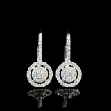 14k Gold 0.4 Ct Natural H Diamond Earrings