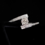 14k Gold 0.3 Ct Natural H Diamond Ring