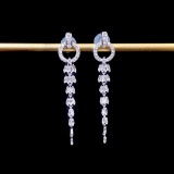 14k Gold 0.5 Ct Natural H Diamond Earrings