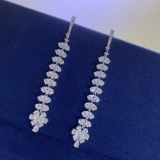 14k Gold 4.71 Ctw Natural H Diamond Earrings