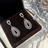14k Gold 1.84 Ct Natural H Diamond Earrings