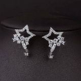 14k Gold 0.3 Ct Natural H Diamond Earrings