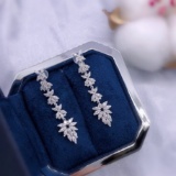 14k Gold 1.68 Ct Natural H Diamond Earrings