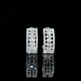 14k Gold 0.6 Ct Natural H Diamond Earrings