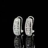 14k Gold 0.6 Ct Natural H Diamond Earrings