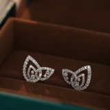 14k Gold 0.74 Ct Natural H Diamond Earrings