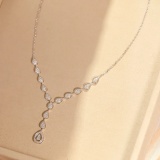 14k Gold 0.8 Ct Natural H Diamond Necklace