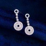 14k Gold 0.8 Ct Natural H Diamond Earrings