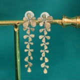 14k Gold 0.4 Ct Natural Yellow Diamond Earrings