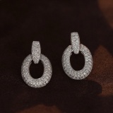 14k Gold 1.32 Ct Natural H Diamond Earrings
