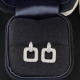 14k Gold 0.45 Ct Natural H Diamond Earrings