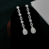 14k Gold 1 Ct Natural H Diamond Earrings
