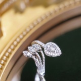 14k Gold 0.50 Ct Natural H Diamond Ring