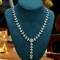 14k Gold 4.6 Ct Natural H Diamond Necklace