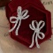 14k Gold 0.94 Ct Natural H Diamond Earrings