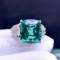 14k Gold 9.88 Ctw Natural Tourmaline & Diamond Ring